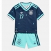 Camiseta Alemania Florian Wirtz #17 Segunda Equipación Replica Mundial 2026 para niños mangas cortas (+ Pantalones cortos)